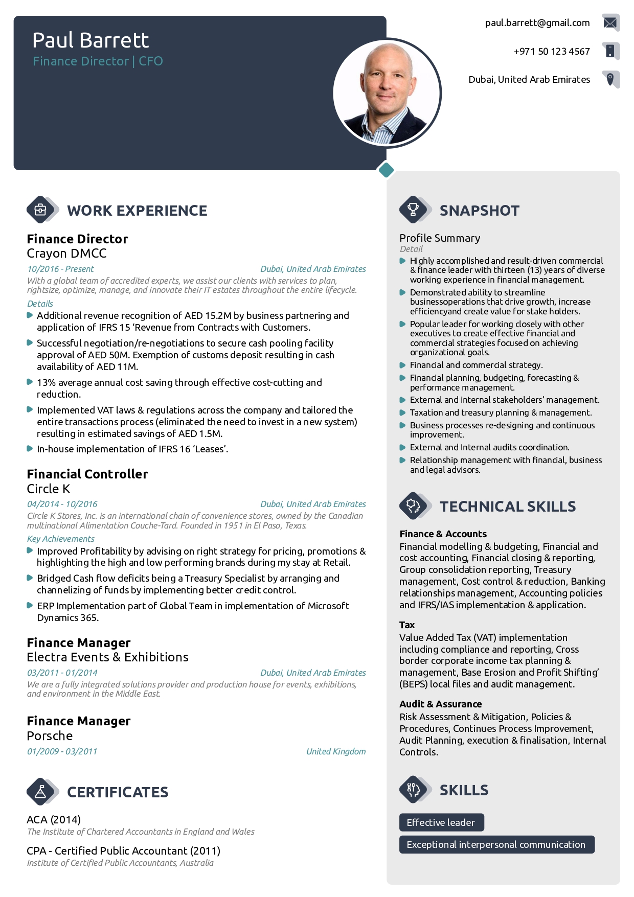 Resume Sample 4